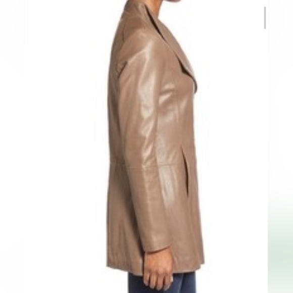 New with tags. Elie Tahari Claire zip up jacket in fossil - Picture 3 of 8